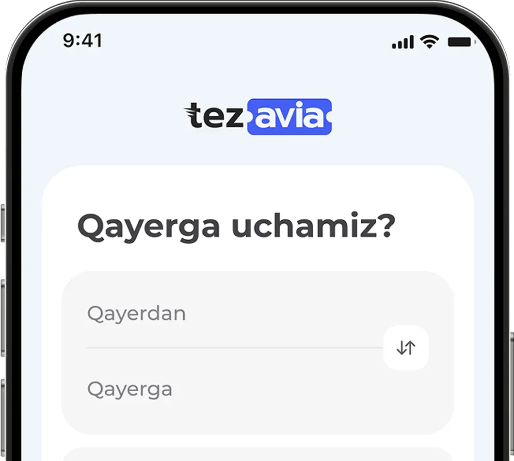 TezAvia - Главная страница